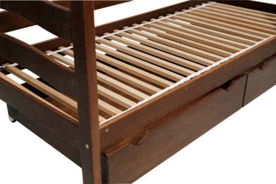 Двухъярусная кровать Goydalka TOKYO с ящиком (1B919-4) Орех 190×80см