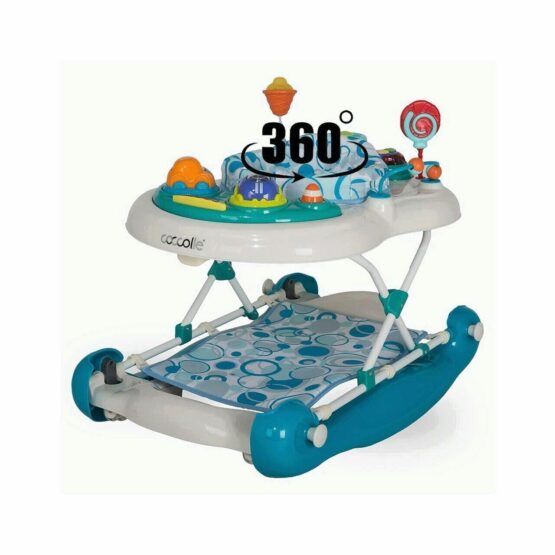 Ходунки с синим креслом-качалкой Coccolle Inizio