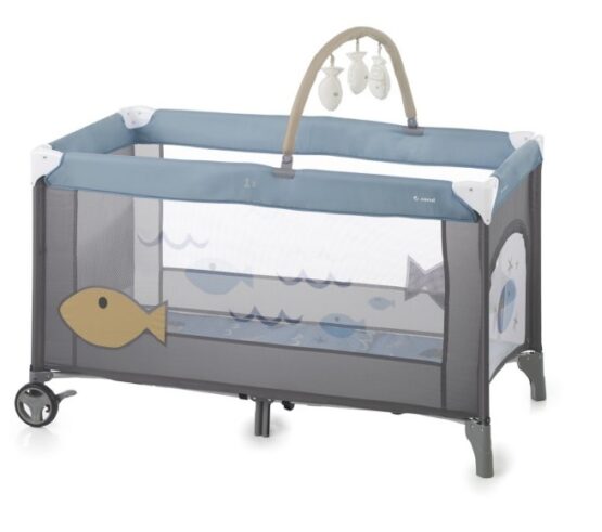 Манеж-кровать Jane 1 уровень (6832 U53) Синий