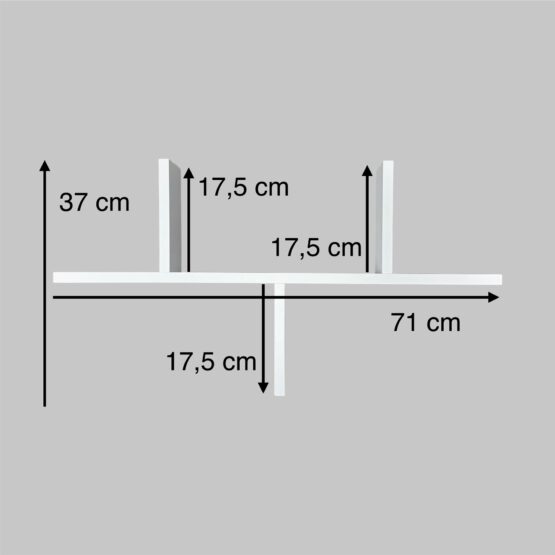 Organizator sertar pentru comoda80 Eucalyptus (DSK-0001) Alb 2