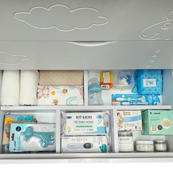 Organizator sertar pentru comoda80 Eucalyptus (DSK-0001) Alb