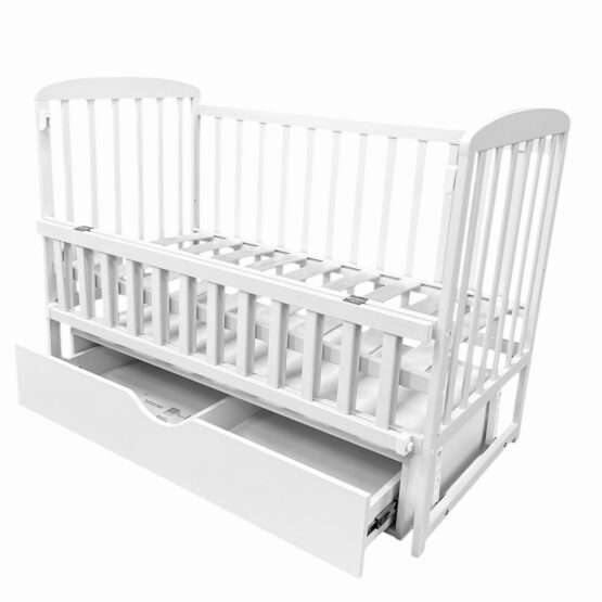 Pătuţ Eucalyptus Bimbi Premium Transversal (DS-1301) Alb