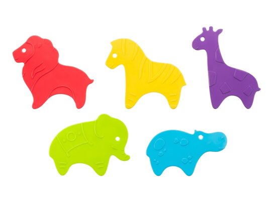 Set de mini-covorase anti-alunicare Roxy-Kids «SAFARI» 5 buc. (RBM-010-CB)