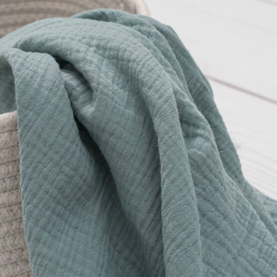 Муслиновая пеленка 130х100см Plitex (МП.1-13х11-1.17) Аквамарин