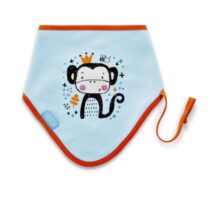 Baveta cu suport pentru suzeta BabyJem Maimutica