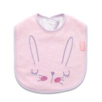 Baveta din bumbac BabyJem Iepuras Roz