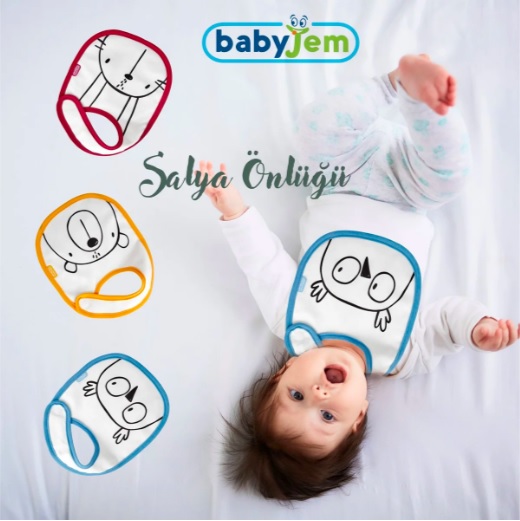 Baveta din bumbac BabyJem Iepurasul Bordo