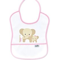 Baveta impermeabila BabyJem Poly Small Bib Roz