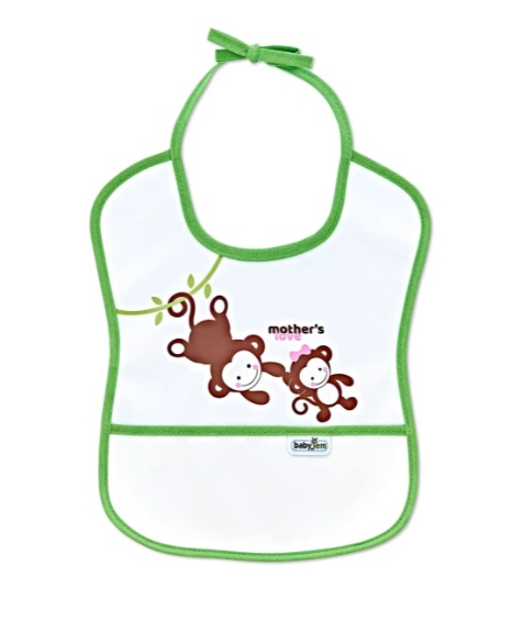 Baveta impermeabila BabyJem Poly Small Bib Verde (030)