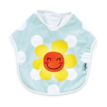 Baveta pentru copii din bumbac BabyJem Dots Albastra