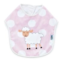 Baveta pentru copii din bumbac BabyJem Dots Roz