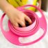 Bol multifunctional cu capac si rotire 360 grade BabyJem Amazing Bowl Roz