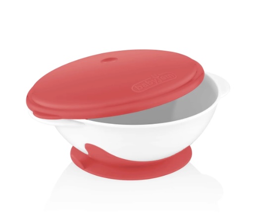 Миска с присоской и крышкой BabyJem Pink (565)