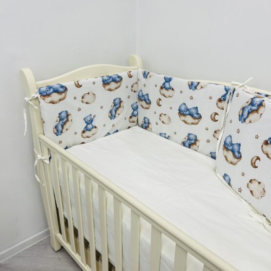 Бортики в кроватку на 4 стороны с молнией 120*60 см Sleepy Teddy ES