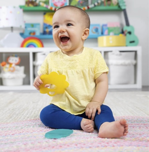 Jucarie de dentitie Bright Starts Soare si Inghetata pe bat