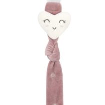 Lant pentru suzeta din material textil BabyJem Roz