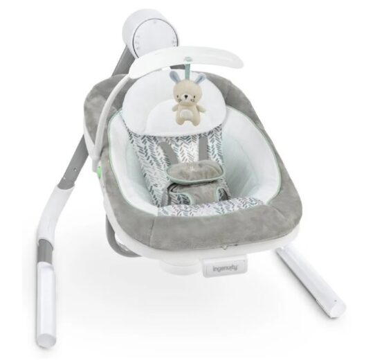 Музыкально-электронные качели 2 в 1 Bright Starts Ingenuity AnyWay Sway Spruce (12058)