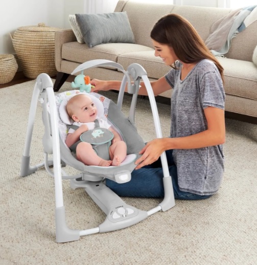 Leagan portabil Bright Starts Ingenuity ConvertMe Swing 2 Seat Wimberly