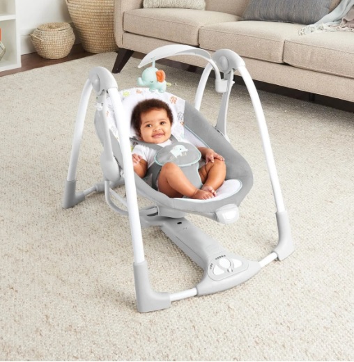 Leagan portabil Bright Starts Ingenuity ConvertMe Swing 2 Seat Wimberly