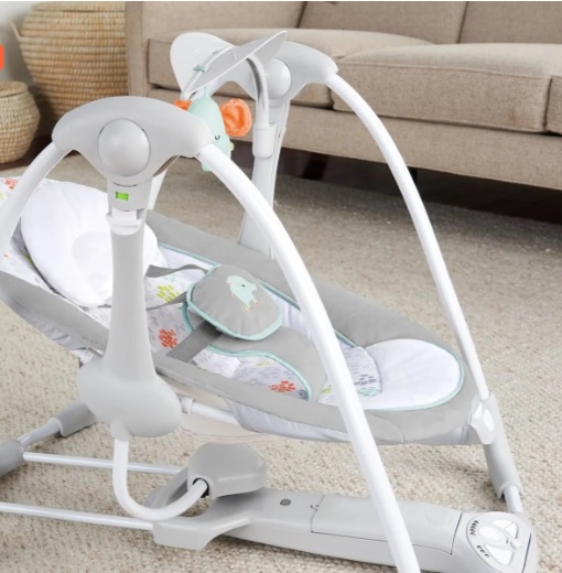 Leagan portabil Bright Starts Ingenuity ConvertMe Swing 2 Seat Wimberly