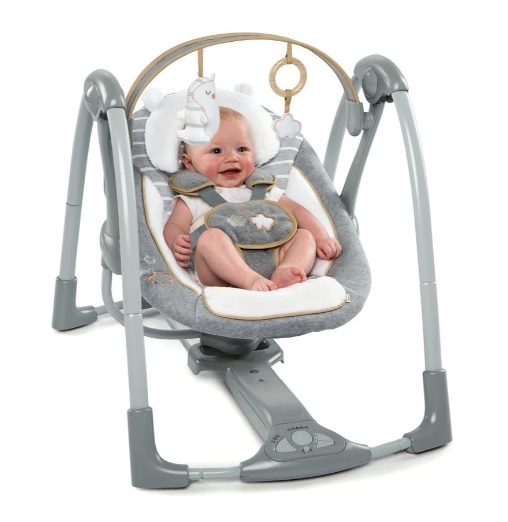 Leagan portabil Bright Starts Ingenuity Swing 'n Go Portable Swing™ - Bella Teddy