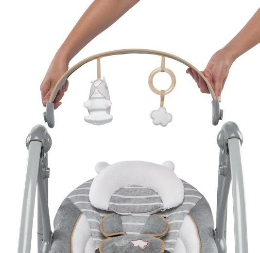 Leagan portabil Bright Starts Ingenuity Swing 'n Go Portable Swing™ - Bella Teddy