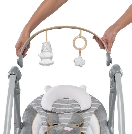 Leagan portabil Bright Starts Ingenuity Swing 'n Go Portable Swing™ - Bella Teddy