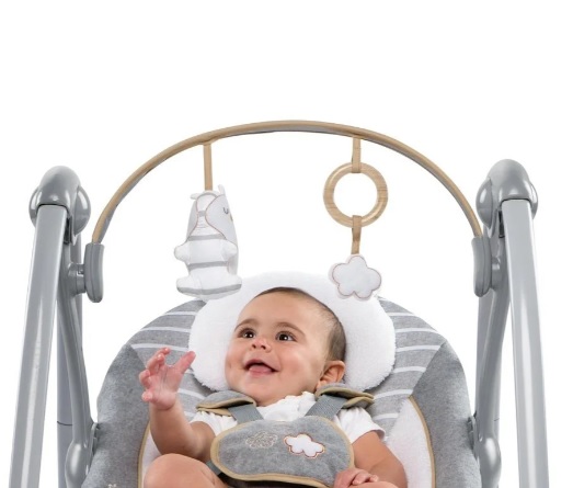 Leagan portabil Bright Starts Ingenuity Swing 'n Go Portable Swing™ - Bella Teddy
