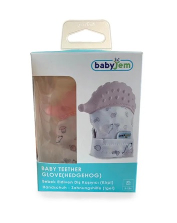 Manusa bebelusi pentru dentitie BabyJem Scratch Gloves Ecru