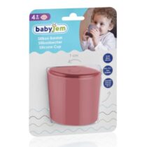 Pahar din silicon pentru diversificare BabyJem Roz