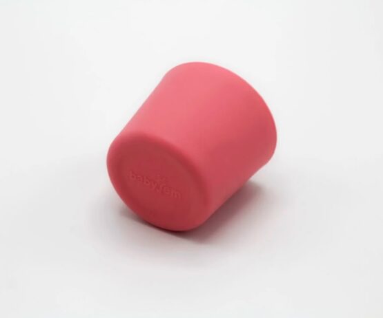 Pahar din silicon pentru diversificare BabyJem Roz