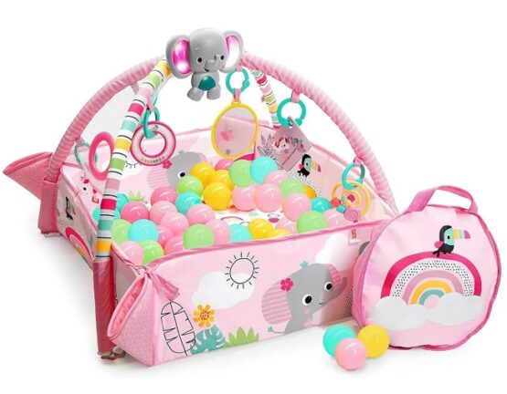 Развивающий коврик Bright Starts 5 в 1 Gym & Ball Pit Totally Tropical (12625)