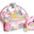 Salteluta de activitati Bright Starts 5 in 1 Gym & Ball Pit Rainbow Tropics