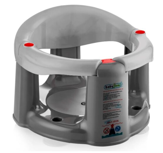 Scaun de baie si hranire BabyJem Gri (636)