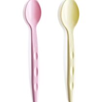 Set 2 lingurite pentru copii BabyJem Roz-Galben