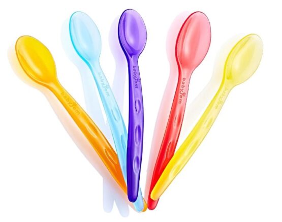 Set 5 lingurite multicolore BabyJem Rainbow (566)