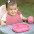 Set diversificare din silicon BabyJem Roz, 4 piese