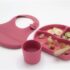 Set diversificare din silicon BabyJem Roz, 4 piese