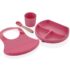 Set diversificare din silicon BabyJem Roz, 4 piese