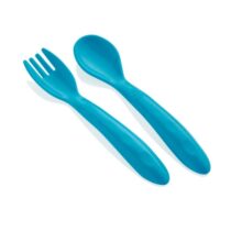 Set lingurita si furculita BabyJem Albastru