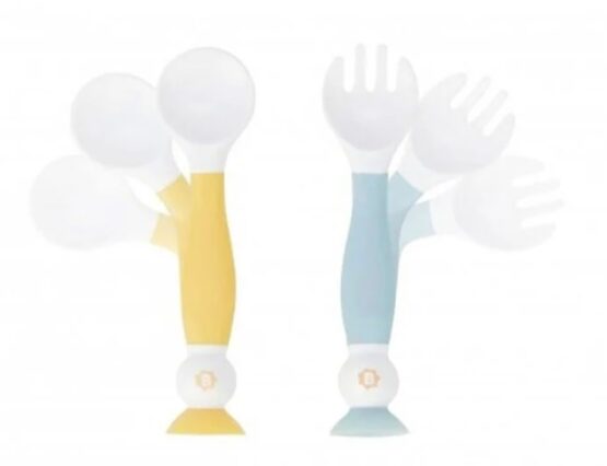 Set lingurita si furculita Badabulle flexibile