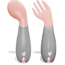 Set lingurita si furculita cu maner BabyJem Roz