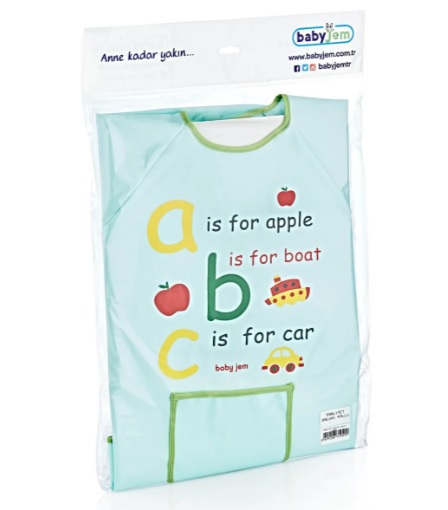 Sort cu maneci pentru activitati BabyJem ABC Verde