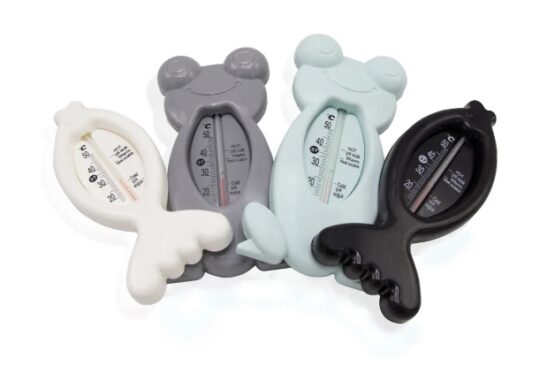 Termometru de baie si camera BabyJem Broscuta Gri