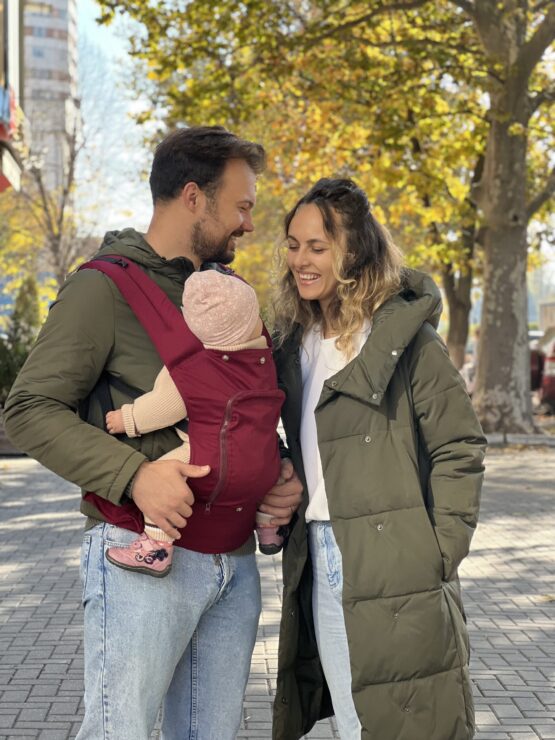 rucsac ergonomic pentru fata