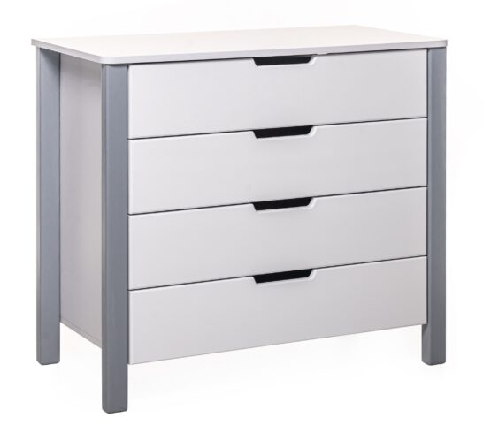 Comodă Eucalyptus Karol90 (DSK-K02) Alb+Gri