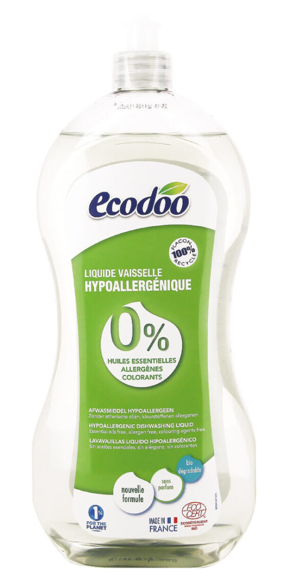 Гипоаллергенное Эко Средство для Мытья Посуды, без Запаха, 1л – Ecodoo (20)