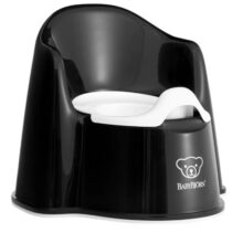 Olita cu protectie spate BabyBjorn Potty Chair Black/White