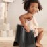 Olita cu protectie spate BabyBjorn Potty Chair Black/White