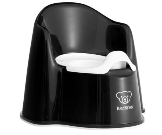 Горшок-кресло BabyBjorn Potty Chair Black/White (055256A)